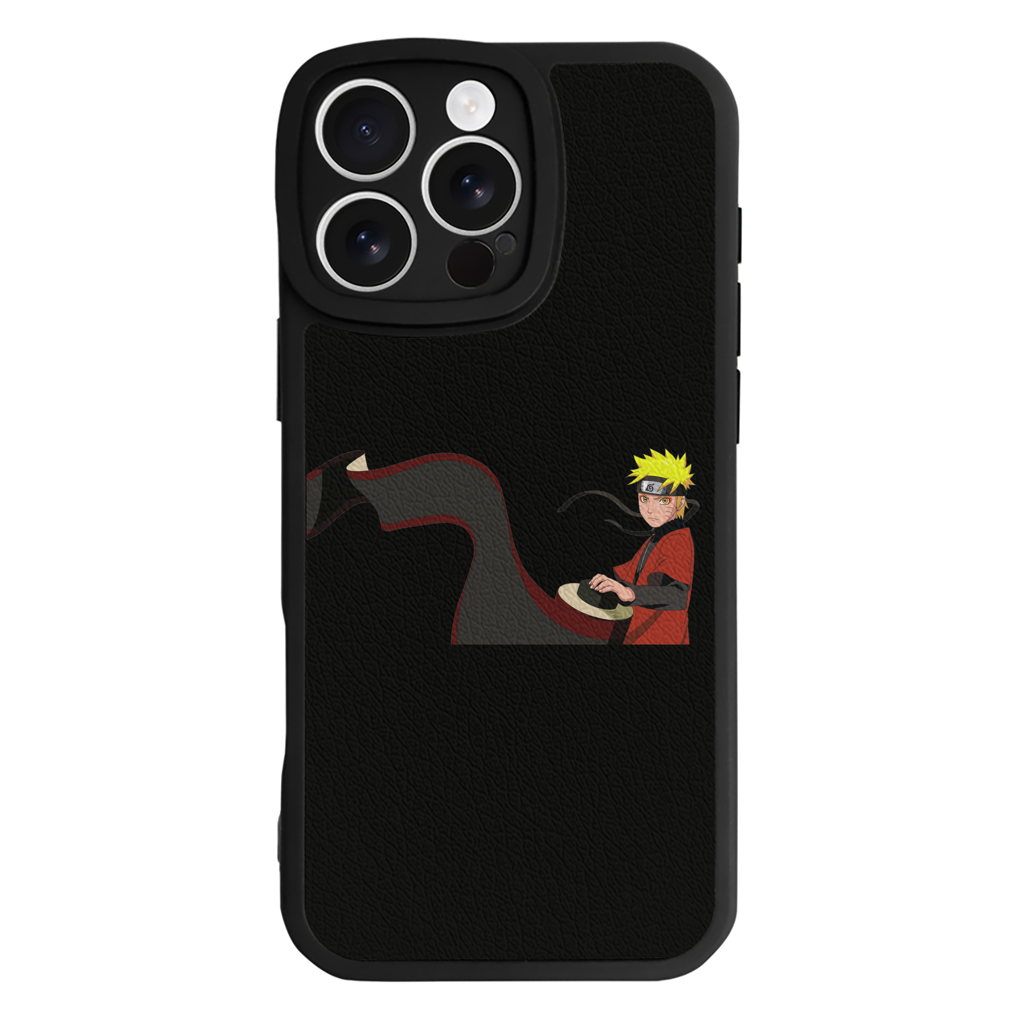 （画像用） NARUTO -ナルト- うずまき ナルト Uzumaki Naruto 【iPhone 16シリーズ対応】シリコンスマホケース（レザー調） 材質：シリコン